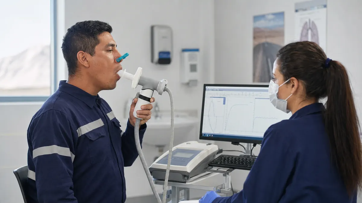 Espirometría en ejecución